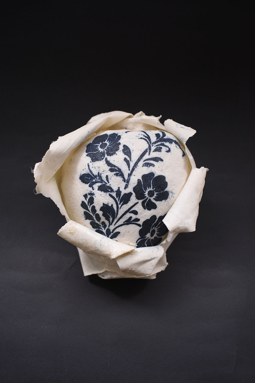 Jarrón pasta de papel