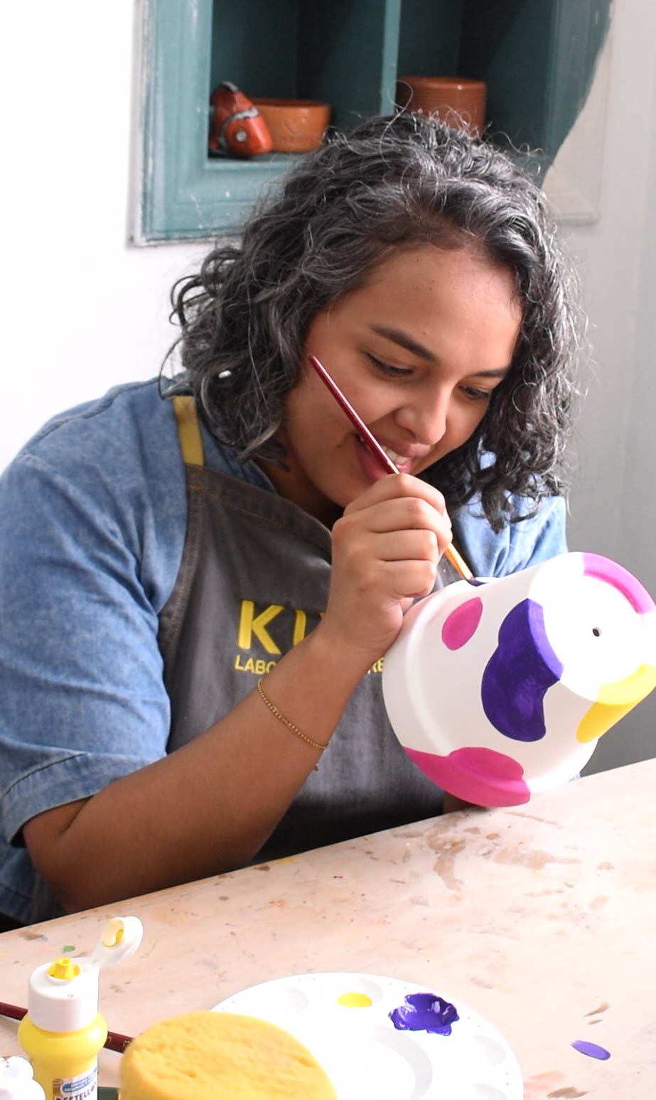 Pintura en frio participante